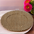 Black and Natural Charger Plate