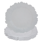 White Finish Reef Charger Plate