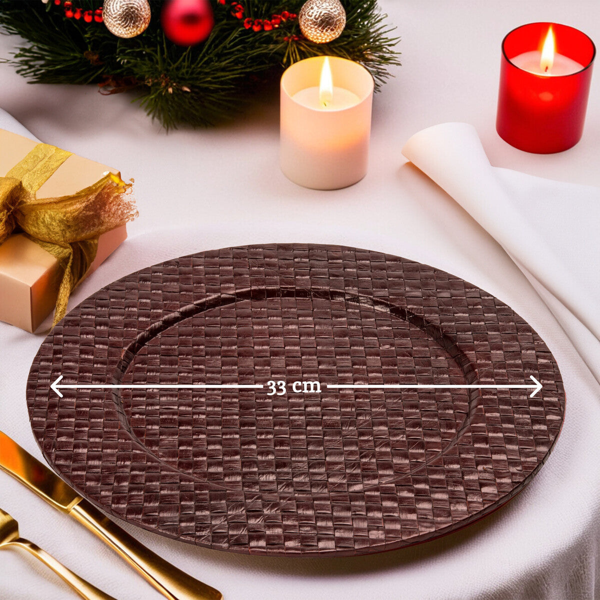 Brown Charger Plate