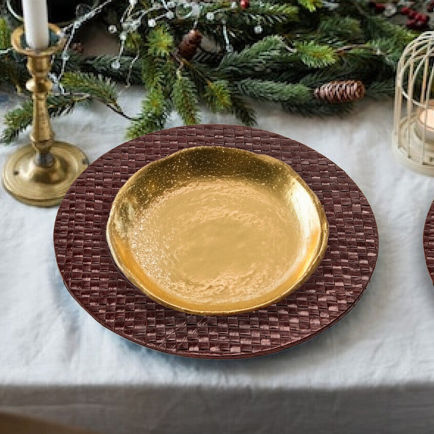 Brown Charger Plate
