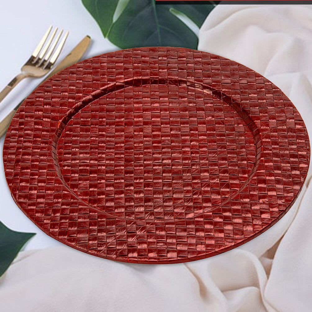 Red Charger Plate