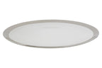 Set of Four 32cm Dia Embossed Coupe Charger Plates
