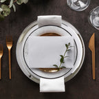 Set of Four 32cm Dia Embossed Coupe Charger Plates