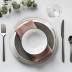 Set of Four 32cm Dia Embossed Coupe Charger Plates