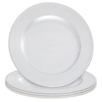 Silver Charger Plate with Dotted Rim