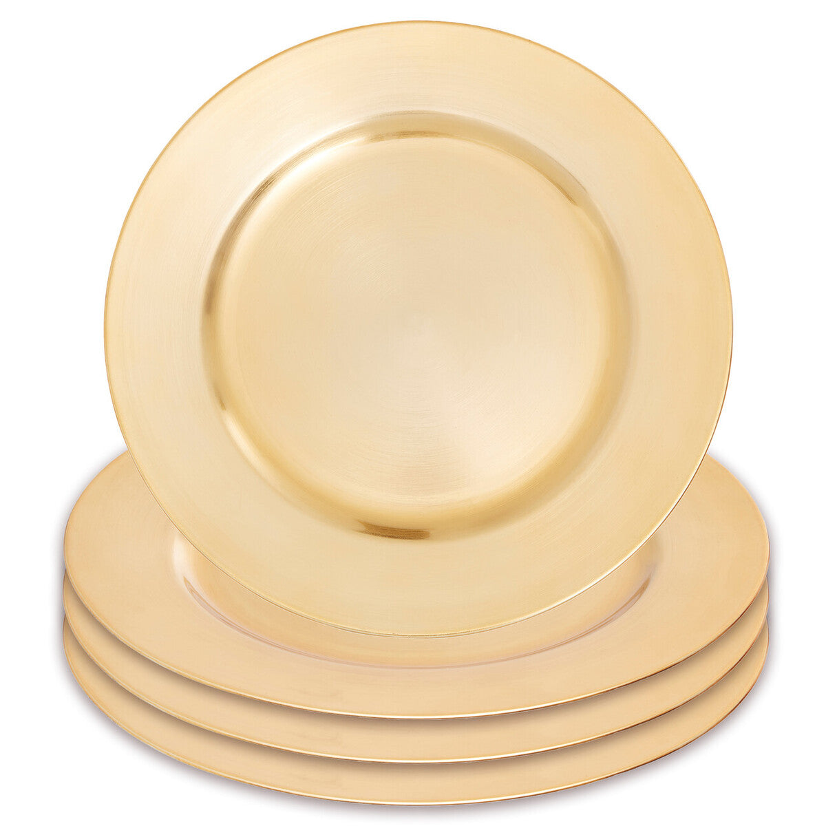 Gold Finish Flat Style Charger Plate
