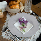 Set of Four 33cm White Reef Charger Plates