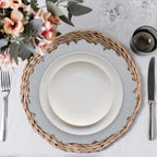 Set of Four 33cm White Reef Charger Plates