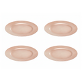 Set of Four 33cm Rose Gold Flat Style Charger Plates