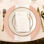 Set of Four 33cm Rose Gold Pebble Effect Charger Plates