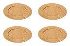 Set of Four 33cm Natural Charger Plates