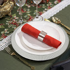 Set of Four 33cm Dia Silver Charger Plates