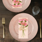 Set of Four 33cm Rose Gold Crocodile Effect Charger Plates