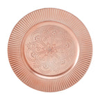 Set of 4 Rose Gold Charger Plates