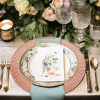 Set of 4 Rose Gold Charger Plates