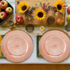 Set of 4 Rose Gold Charger Plates