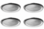 Set of Four 33cm Silver Decorative Chargers