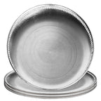 Set of Four 33cm Silver Decorative Chargers
