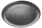 Set of Four 33cm Dia Silver Coupe Charger Plate