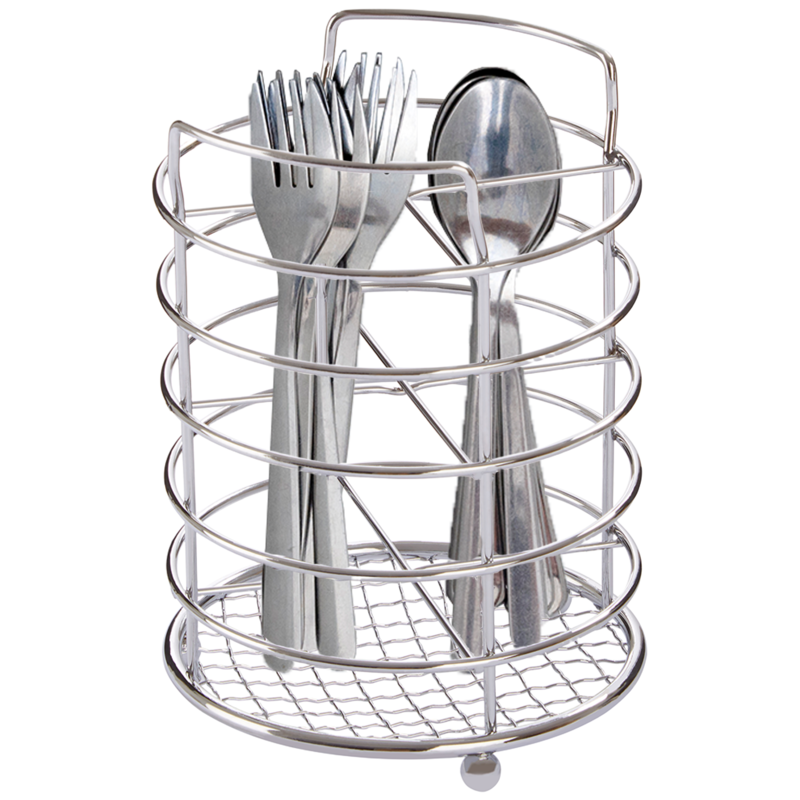 Chrome 4 Section Cutlery Caddy