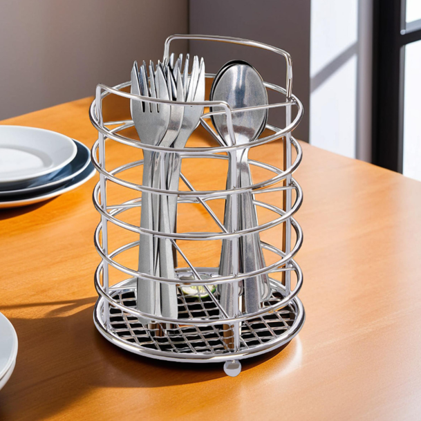 Chrome 4 Section Cutlery Caddy
