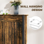 Small Radiator Cover with Drawer and Vertical Slats 88.5 x 19 x 93cm