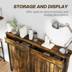 Small Radiator Cover with Drawer and Vertical Slats 88.5 x 19 x 93cm