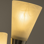 Modern Upright Floor Lamp with 3 Light, Steel Base for Living Room