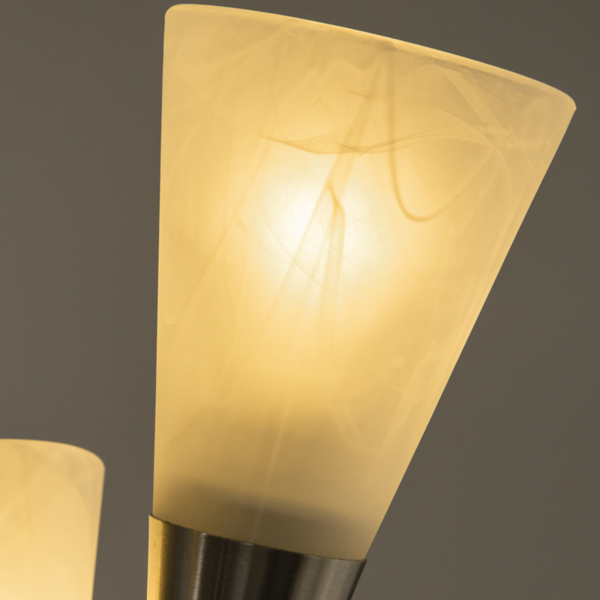 Modern Upright Floor Lamp with 3 Light, Steel Base for Living Room