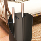 4 PCS Fireplace Companion Set, Metal Fireside Companion Set, Black