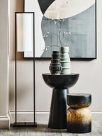 Black Earthenware Vase