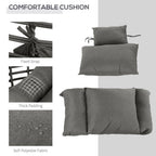 Outdoor Indoor Rattan Egg Chair Wicker Weave Teardrop Chair with Cushion