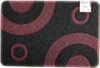 Geo Circle Spaghetti Doormat 90x60cm Black