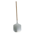 12" Aluminium Pizza Peel with Wooden Handle - Overall Length 35 Inches