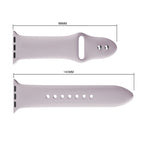 Double Rivets Silicone Watch Band for Apple Watch Series 3 & 2 & 1 42mm, Apple Watch 42mm
