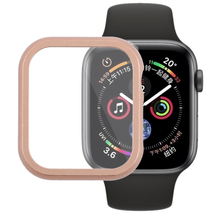 Metal Front Frame Protective Case For Apple Watch Series 6 / 5 / 4 /... For Apple Watch Series 6 5 4 Watch SE 44mm Rose Gold