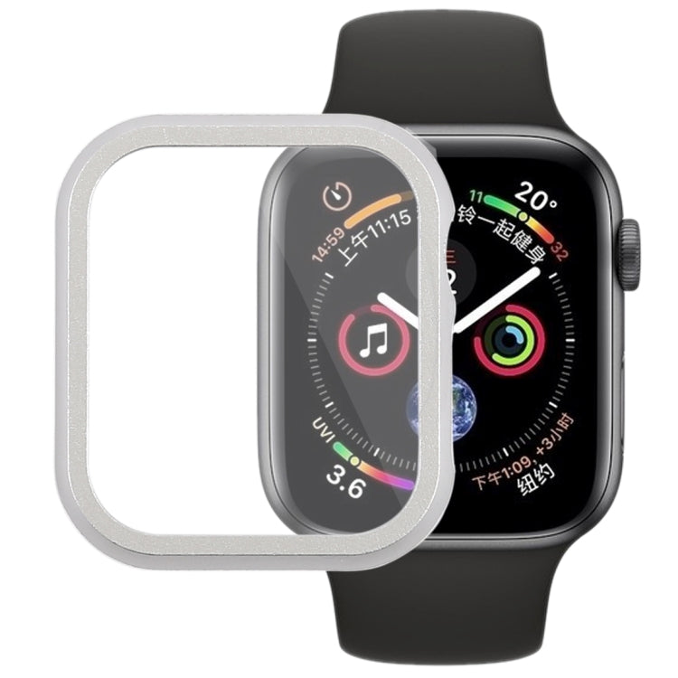 Metal Front Frame Protective Case For Apple Watch Series 6 / 5 / 4 /... For Apple Watch Series 6 5 4 Watch SE 44mm Silver