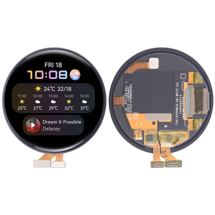 Original LCD Screen and Digitizer Full Assembly for Huawei Watch 3 – Durable Build, Easy to Use, For Huawei Watch 3(Original)