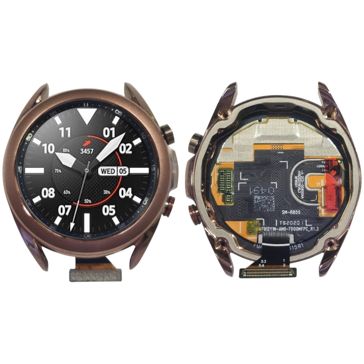 LCD Screen and Digitizer Full Assembly With Frame for Samsung Galaxy Watch3 SM-R850/R855 – Durable Build, Easy to Use Gold