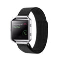 For Fitbit Blaze Watch Loop Magnetic Closure Clasp Stainless Steel Watchband Black