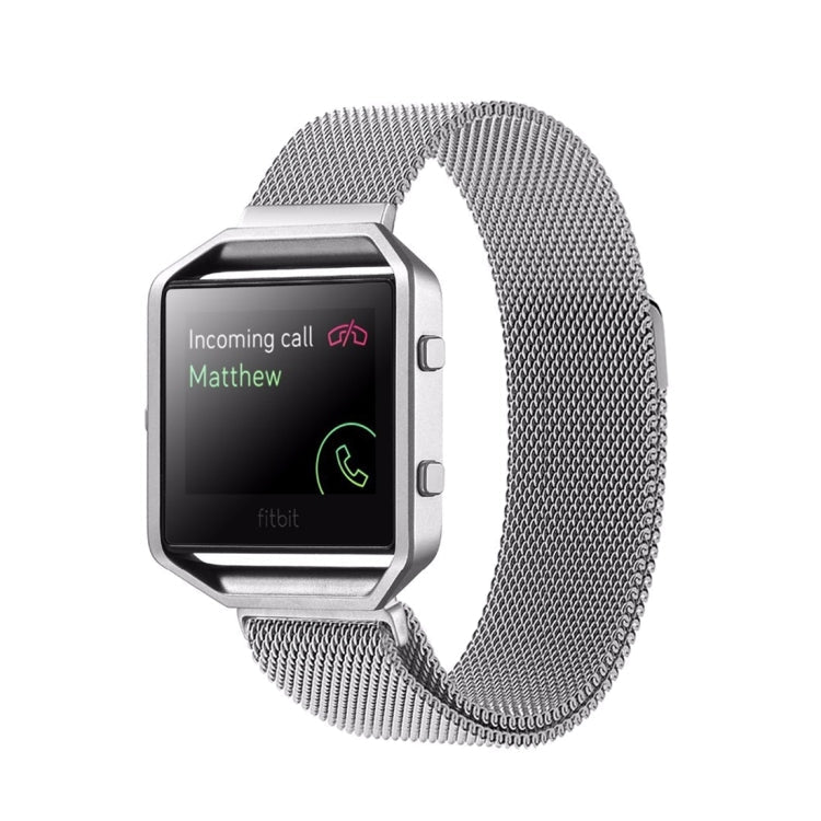 Watch Band – Magnetic, Stainless Steel (Fitbit Blaze Watch Loop) Silver