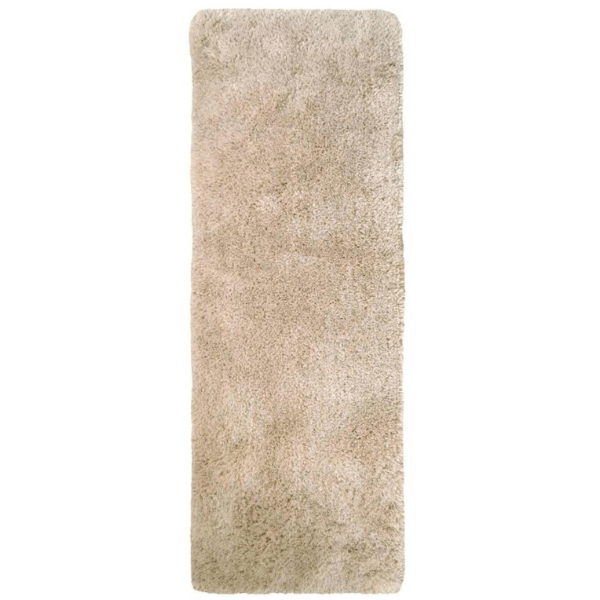 Soft Washable Beige Shaggy Rug 67X180 cm