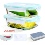 Borosilicate Glass Food Storage Containers with Snap-Lock Lids – BPA-Free, Microwave & Dishwasher Safe, Stackable, Available in 2, 4 & 6-Pack MULTI United Kingdom