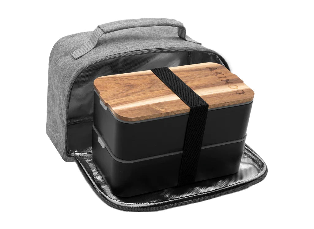 Akinod Bento + Insulated Lunch Bag (Various Colours)
