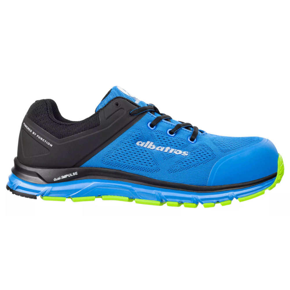 Albatros Lift Impulse Low S1P ESD HRO SRA Safety Work Trainer Shoe Various Colours Blue Black