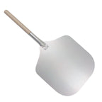 12" Aluminium Pizza Peel with Wooden Handle - Overall Length 25 Inches Default Title