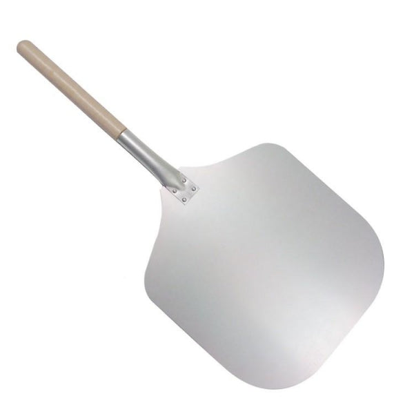 12" Aluminium Pizza Peel with Wooden Handle - Overall Length 25 Inches Default Title