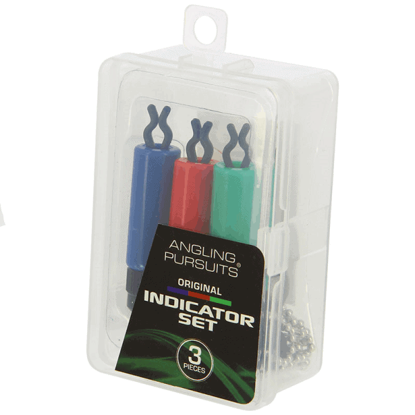 Angling Pursuits Original Indicator Bobbins Set - 3 Chain Indicators in Case