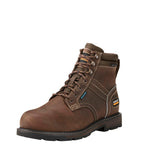 Ariat P13621 Groundbreaker 6" Lace Steel Toe Waterproof Work Boot Brown