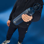 Leak Proof 1 Litre Thermal Water Bottle, Insulated, Ash Navy, 1L